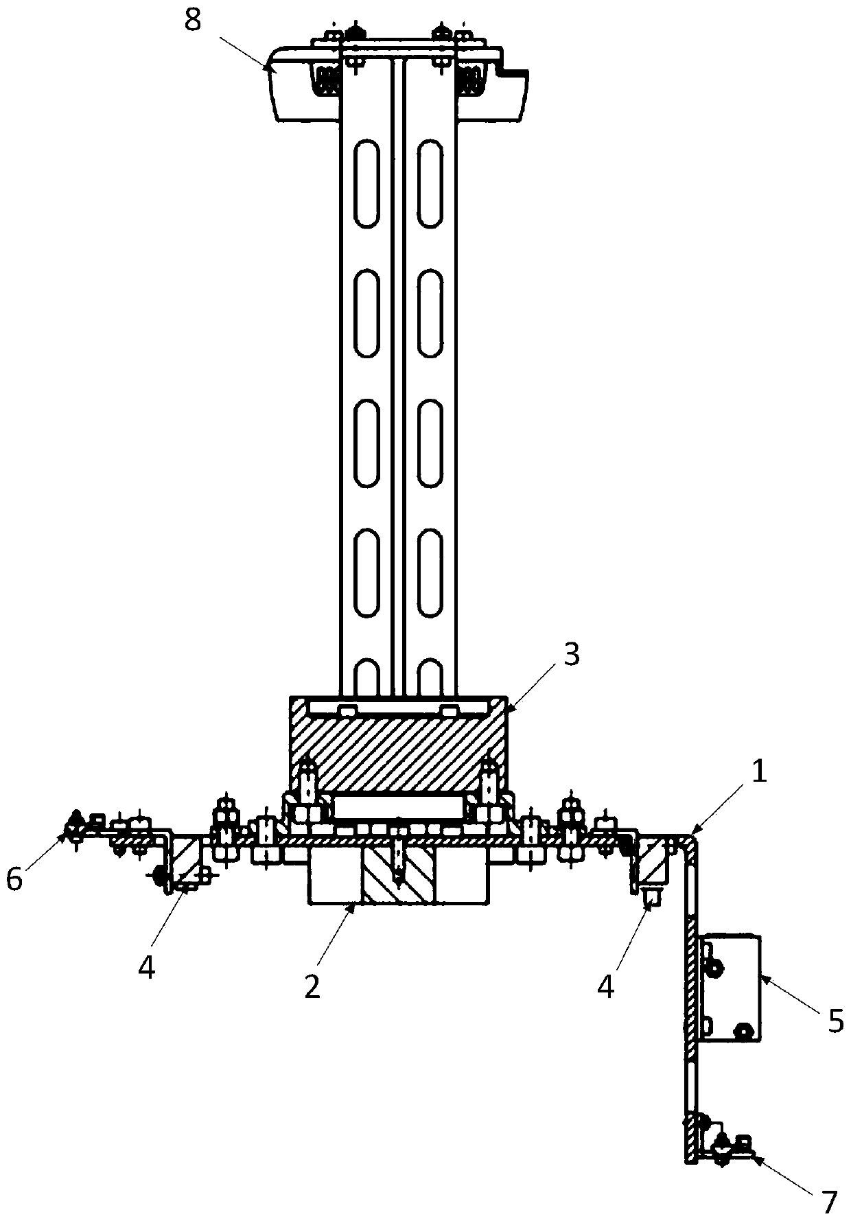 Electromagnetic attraction type carrying and stacking device based on visual multi-sensing