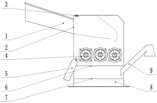 Grain threshing machine capable of conducting continuous operation