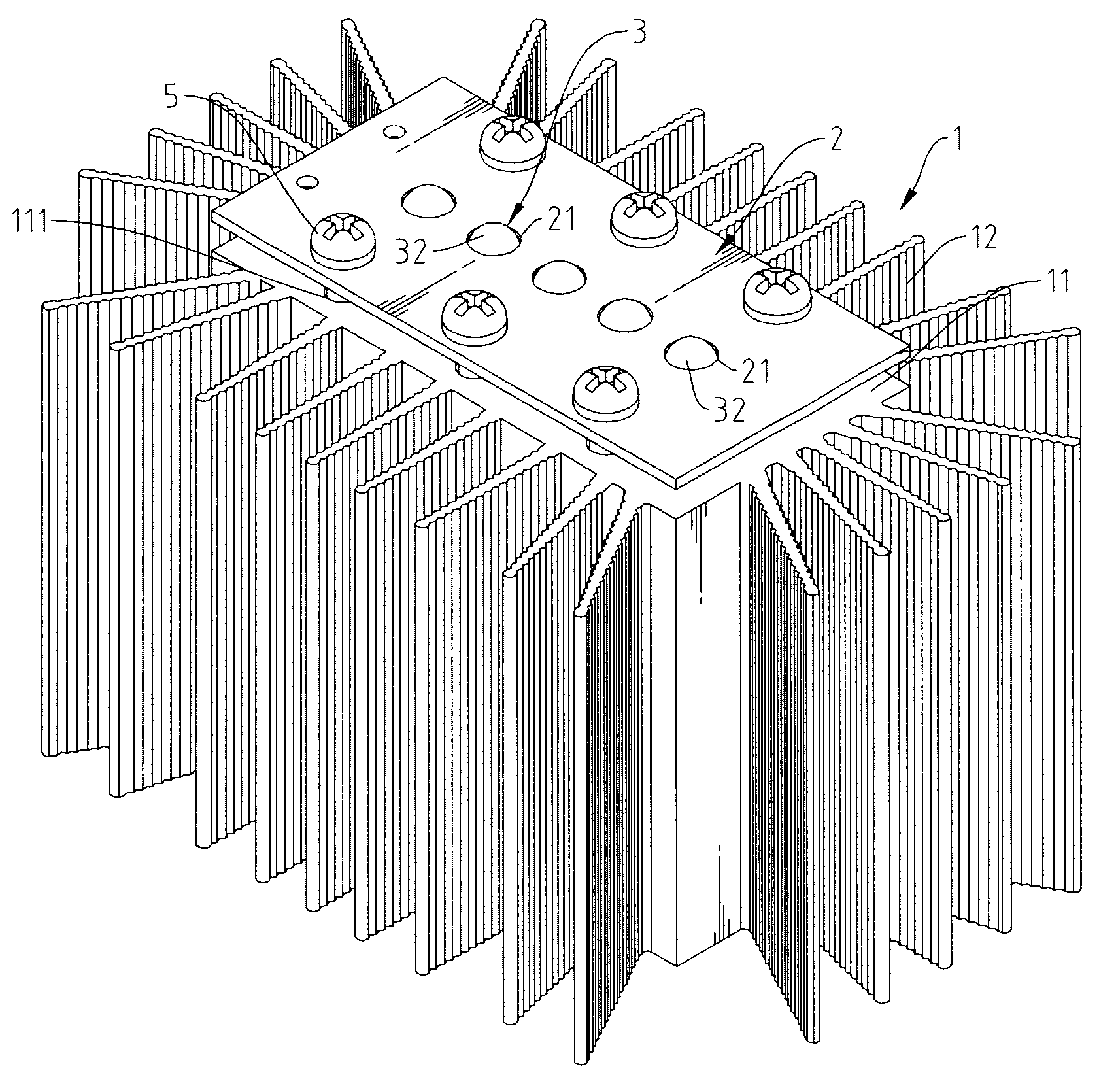 LED heat dissipation structure