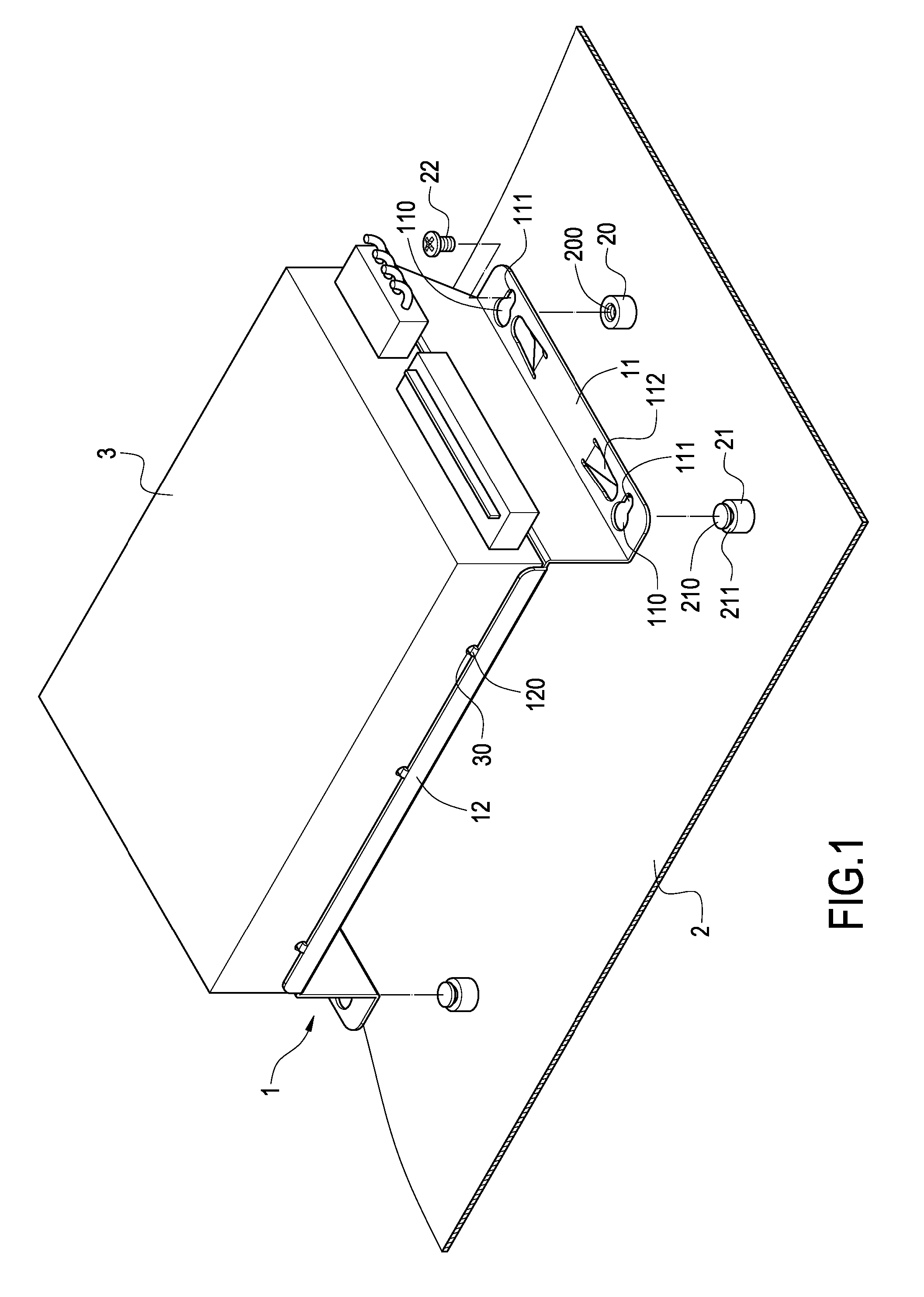 Fixing Support of Data Accessing Device