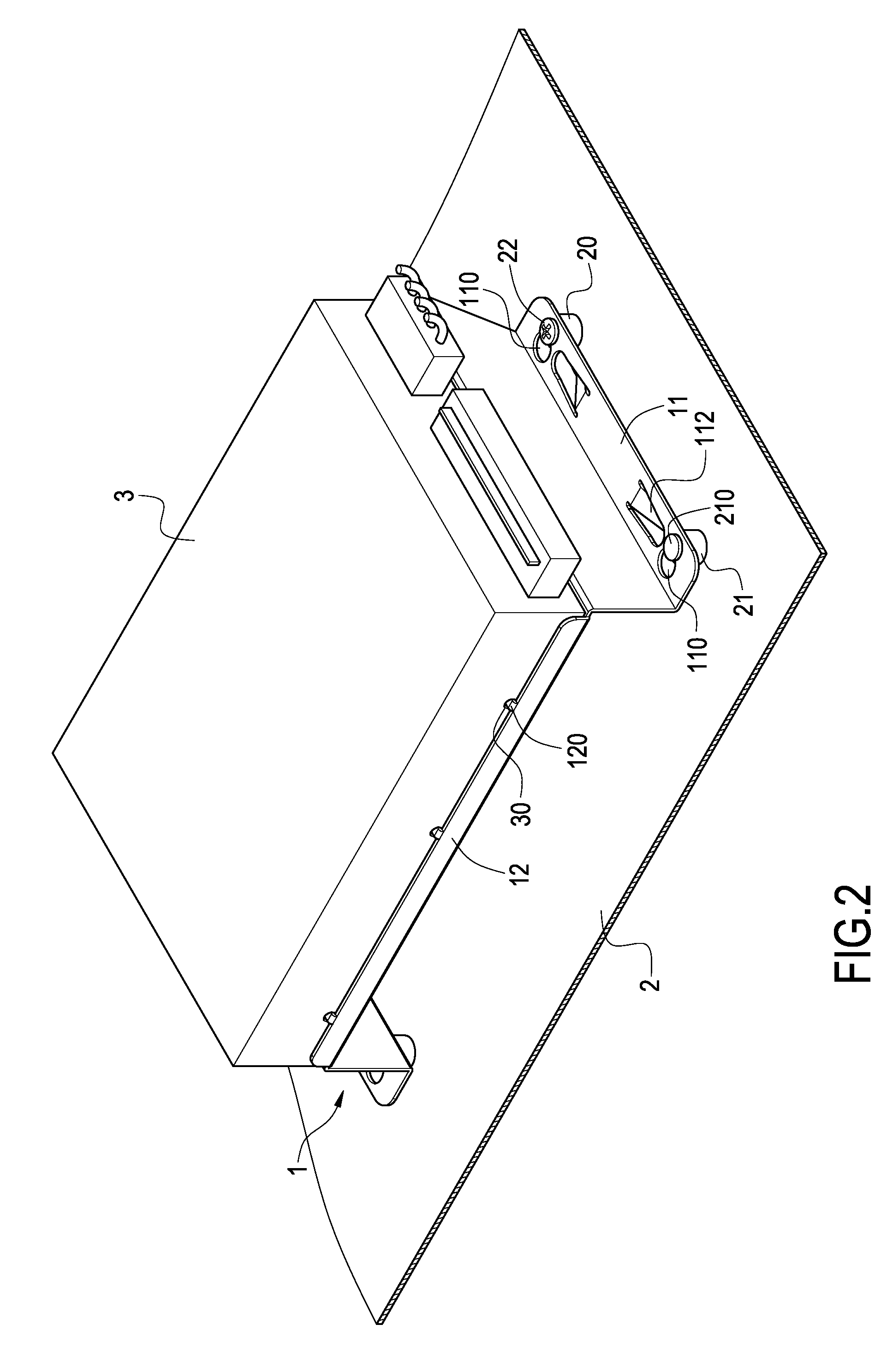 Fixing Support of Data Accessing Device