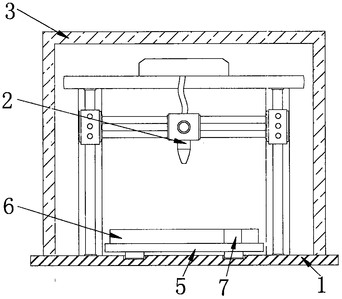 Convenient-to-clean workbench for 3D printer