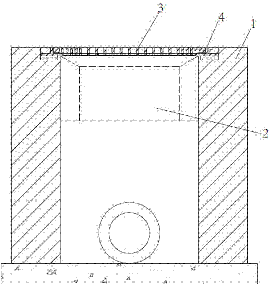 Buried rainwater shunting system