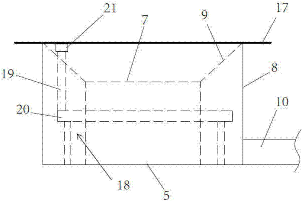 Buried rainwater shunting system