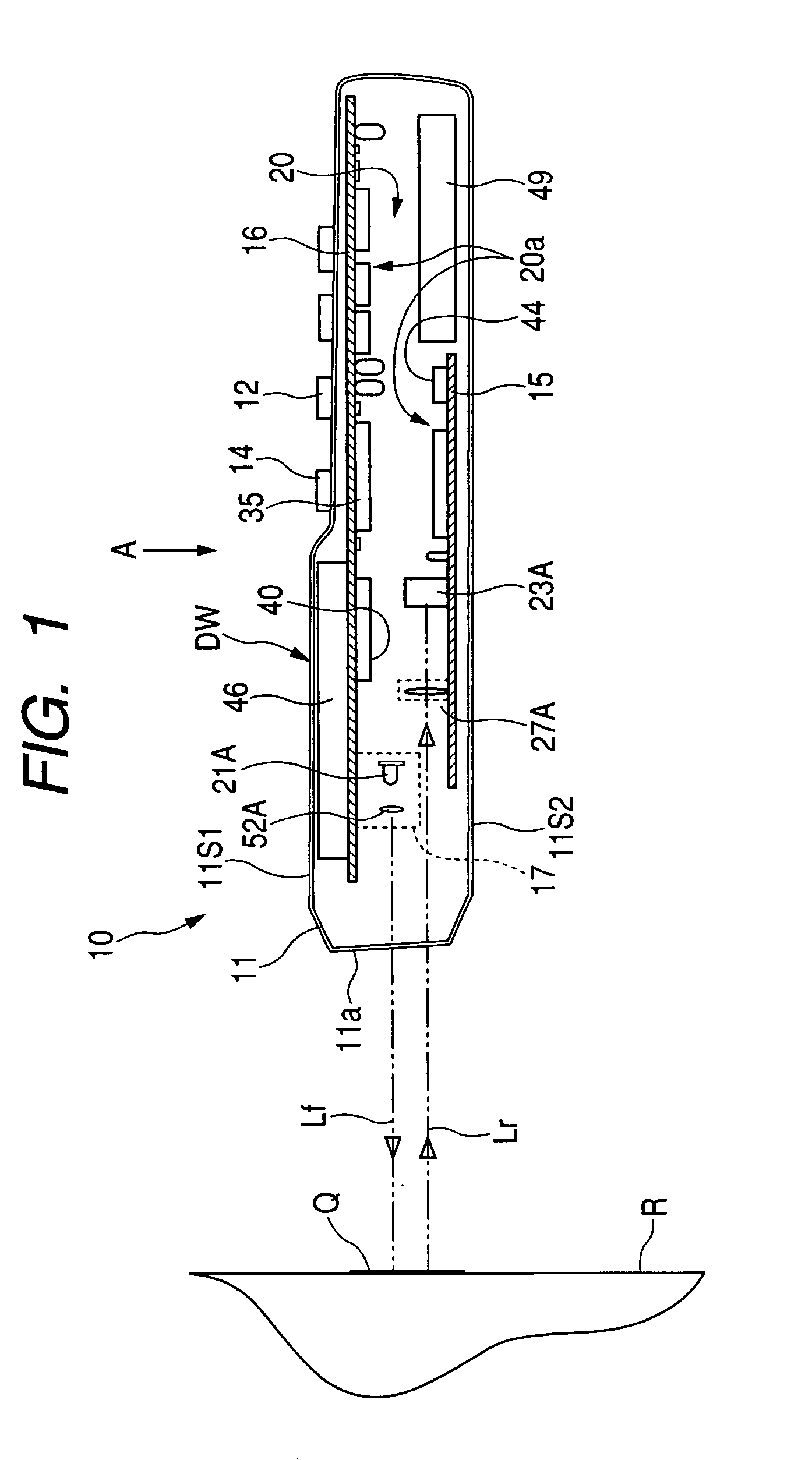 Apparatus for optically reading information stored in graphic symbol