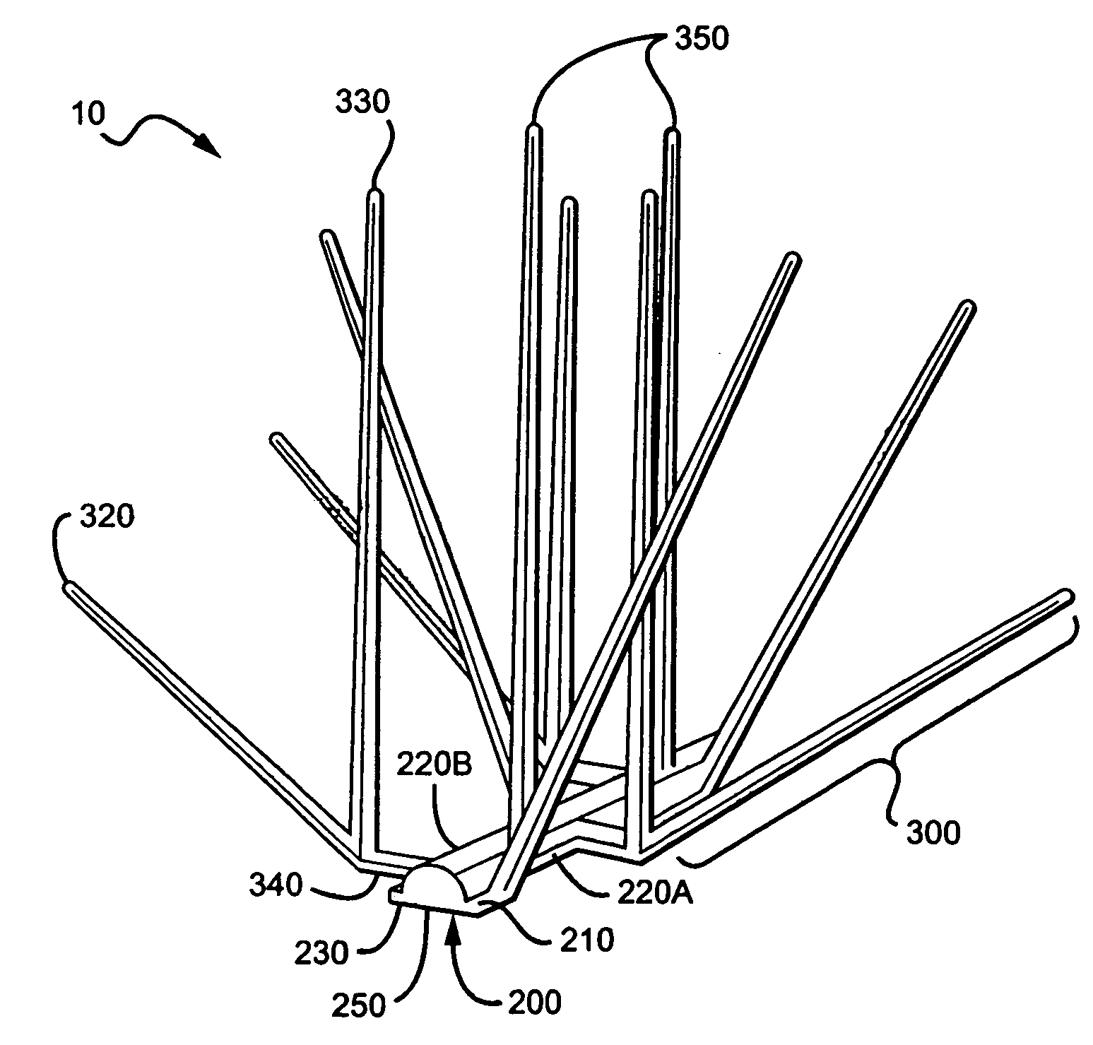 Branched spike bird deterrent