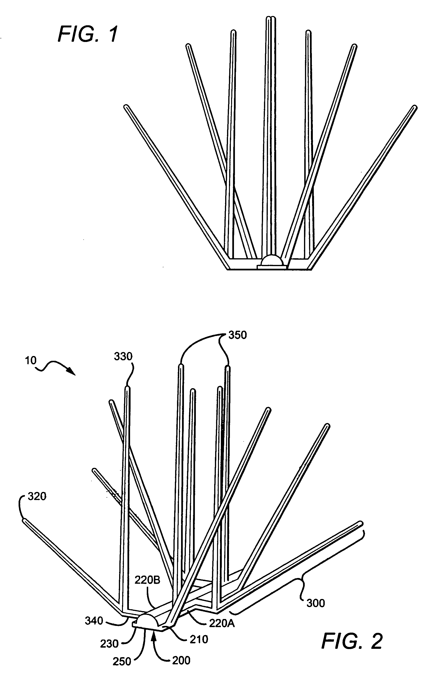 Branched spike bird deterrent