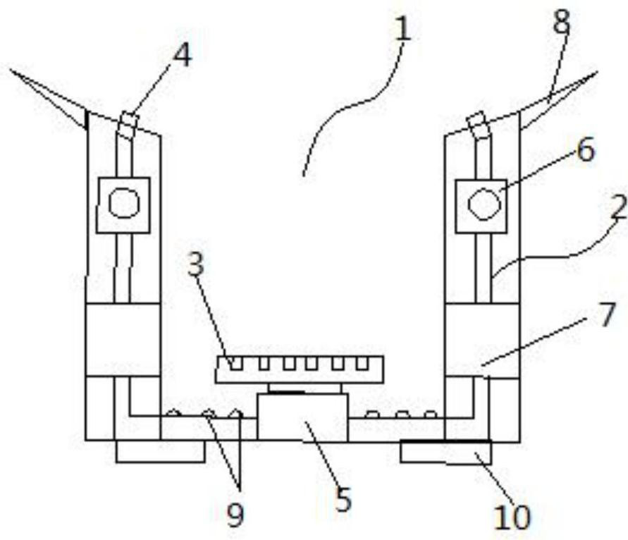 A circular shower device