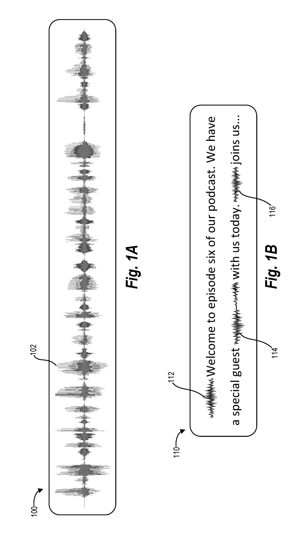 Hybrid audio representations for editing audio content