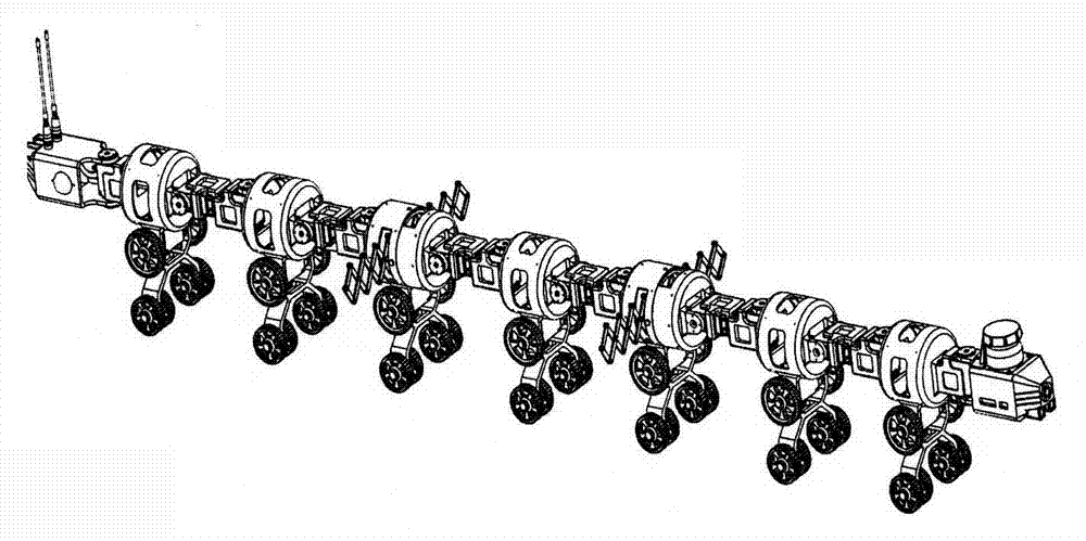 Laser range finder-based map establishing method of snake-like robot