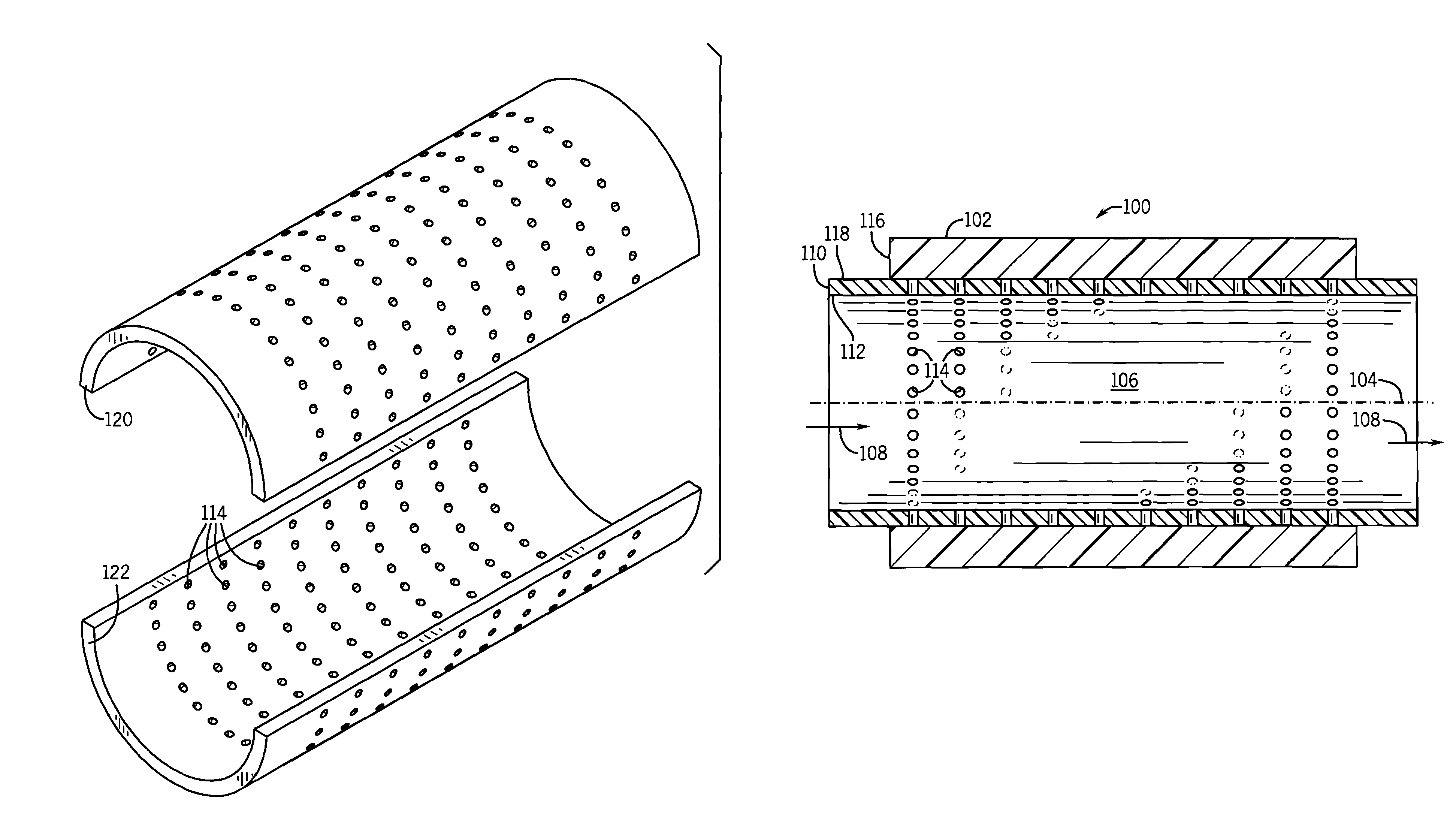 Tubular acoustic silencer