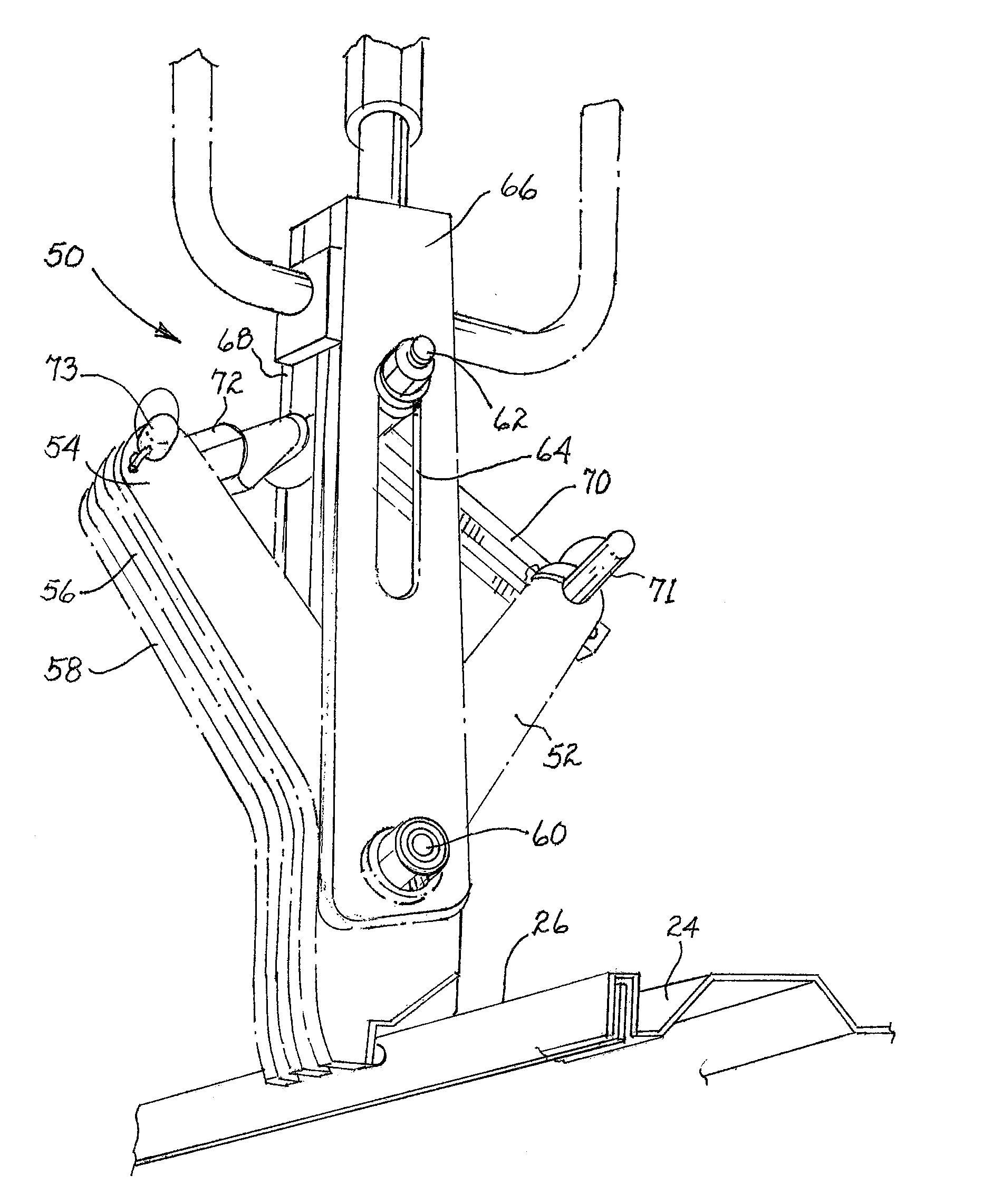 Side lap seam attachment tool