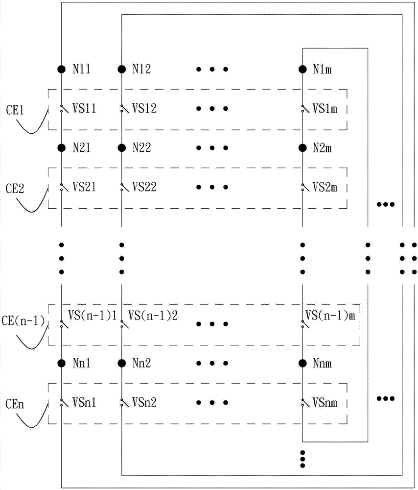 Annular matrix type rapid charging system with plurality of parallel power segments and control method thereof