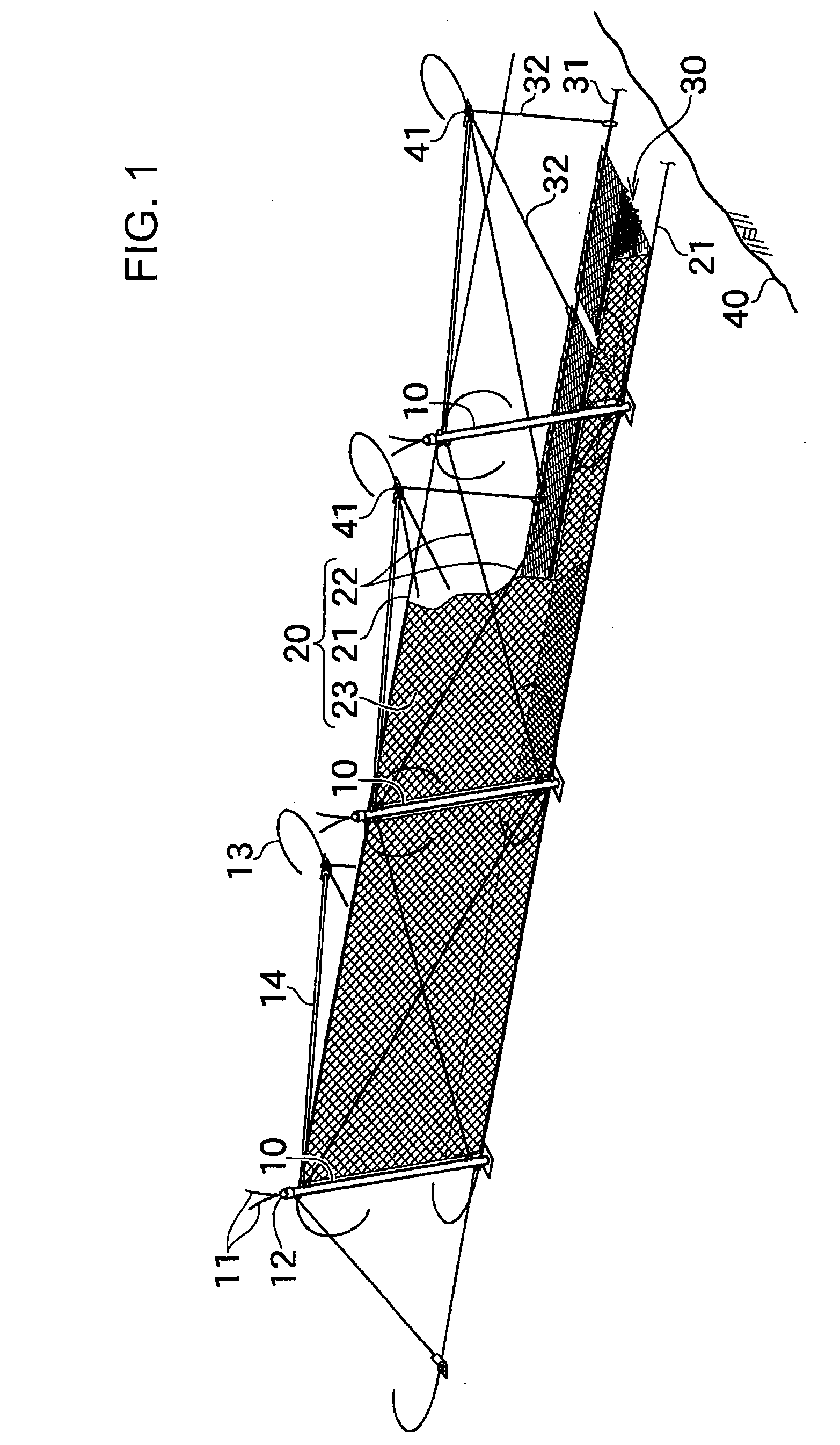 Shock-absorbing fence