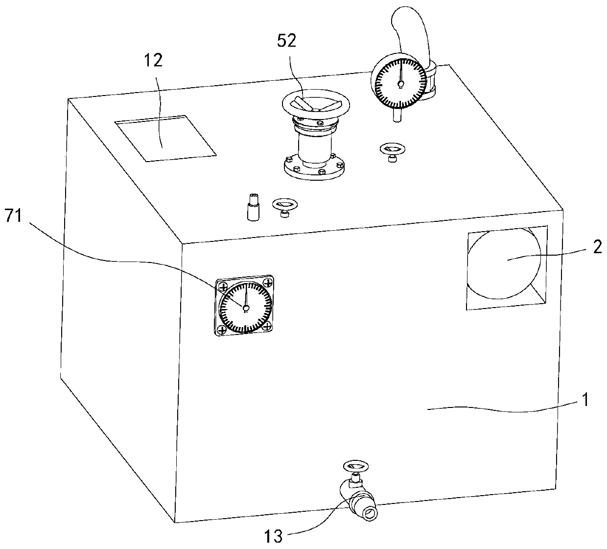 Safe use tank for environmentally-friendly alcohol-based raw material