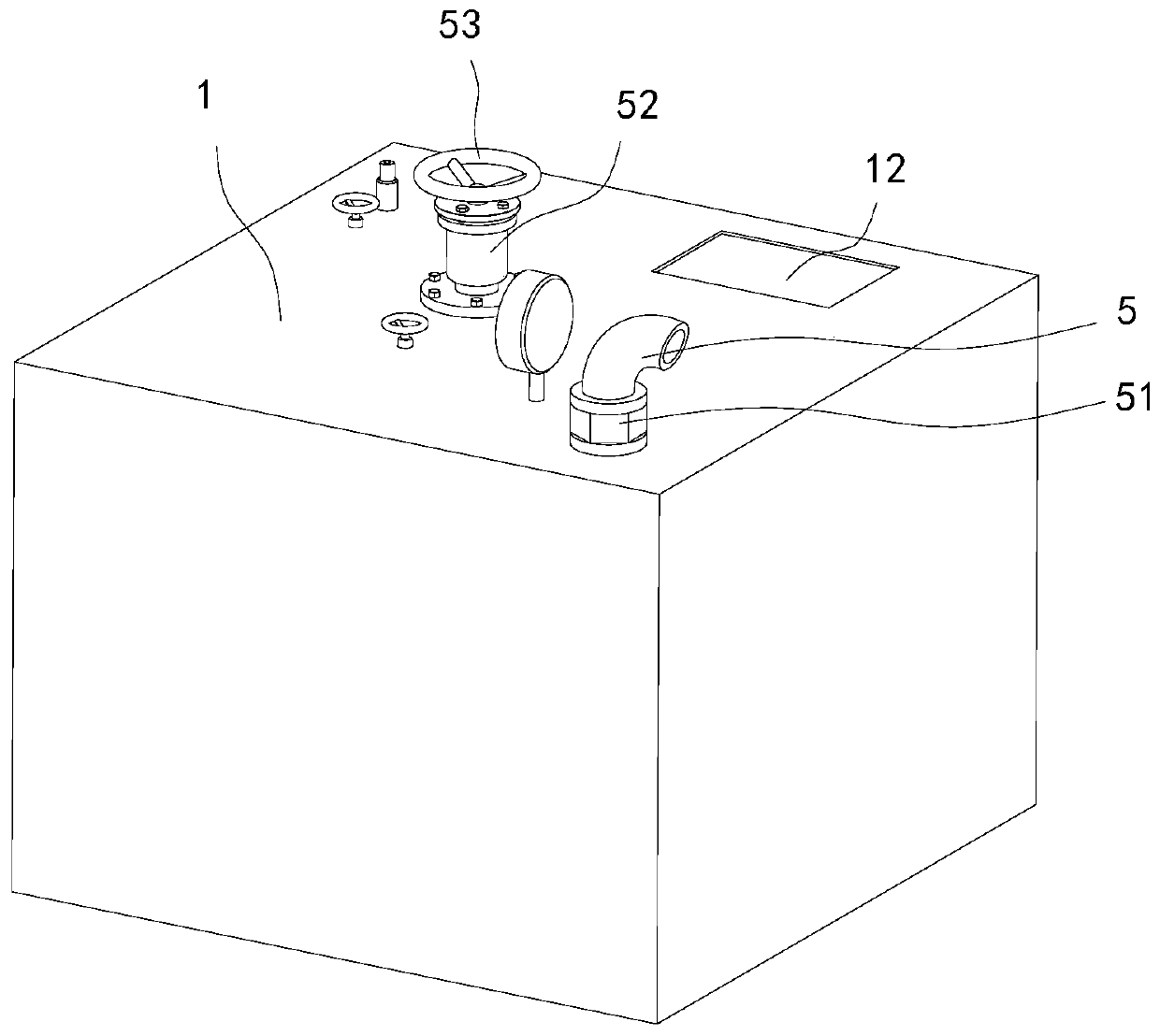 Safe use tank for environmentally-friendly alcohol-based raw material