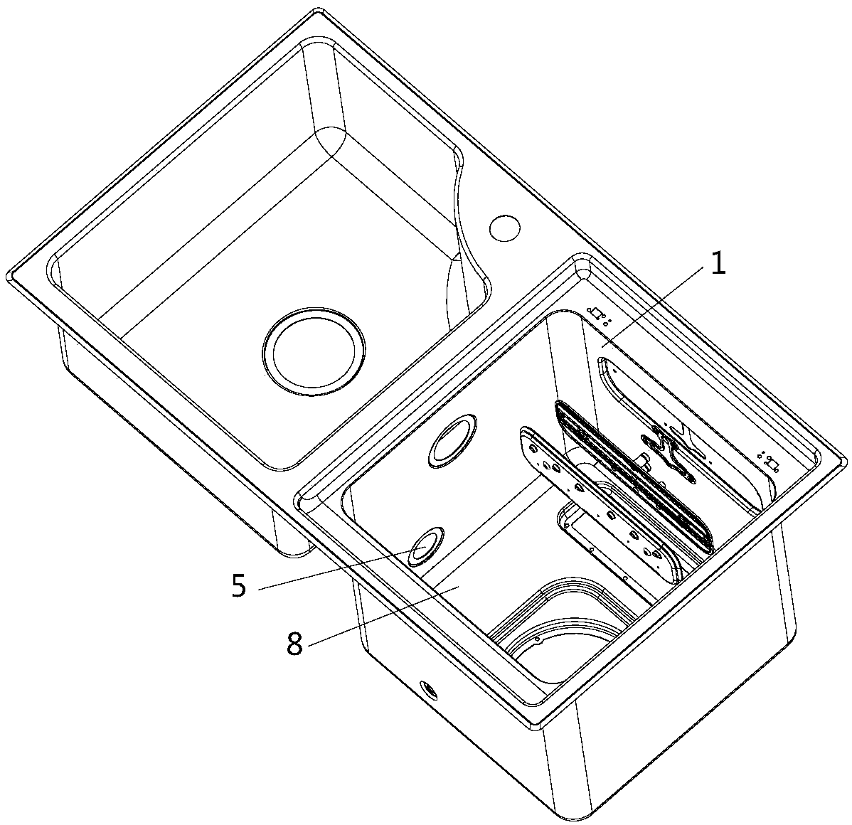 Sink dishwasher