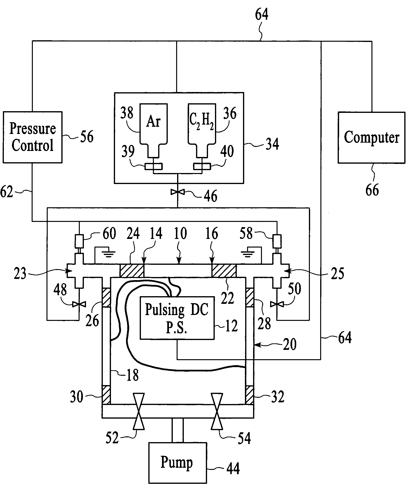 Method and system for coating internal surfaces using reverse-flow cycling