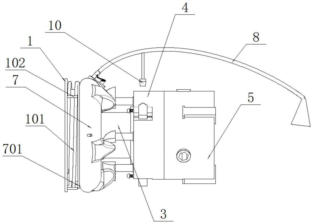 Multifunctional positioning tool with cleaning function for automobile part machining