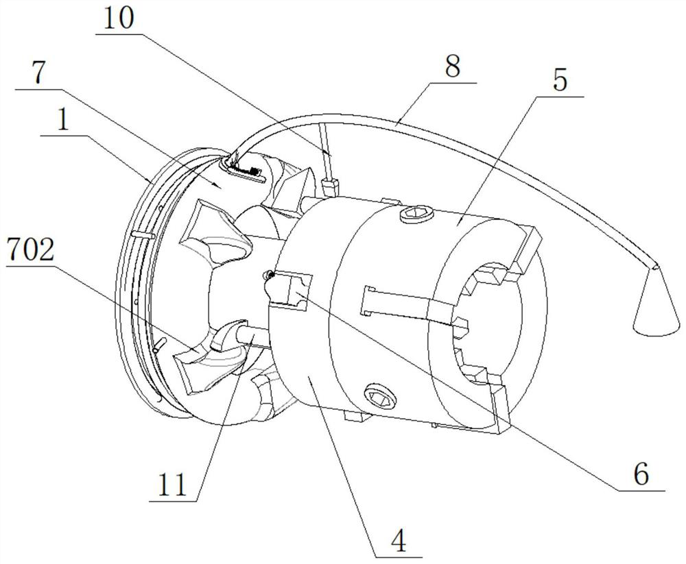 Multifunctional positioning tool with cleaning function for automobile part machining