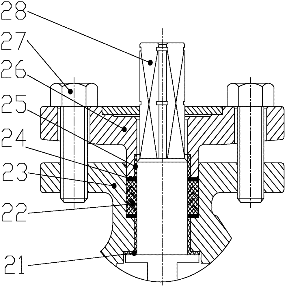 Ball valve with double radial stem bearings