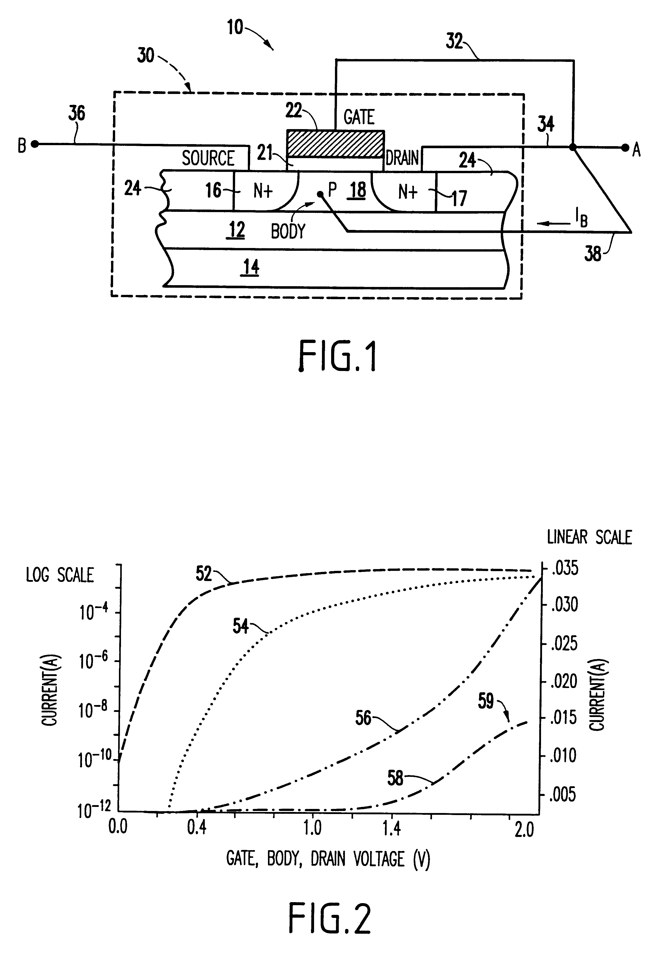 Low power SOI ESD buffer driver networks having dynamic threshold MOSFETS