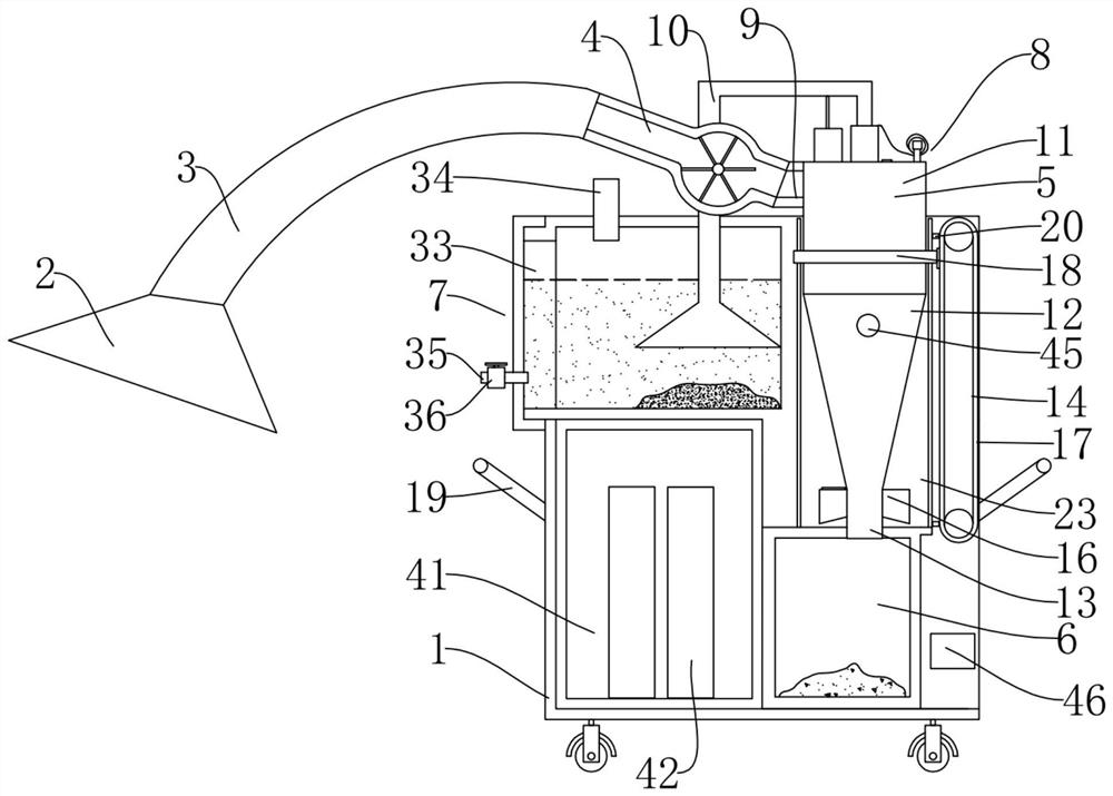 Metal dust collecting device for machining