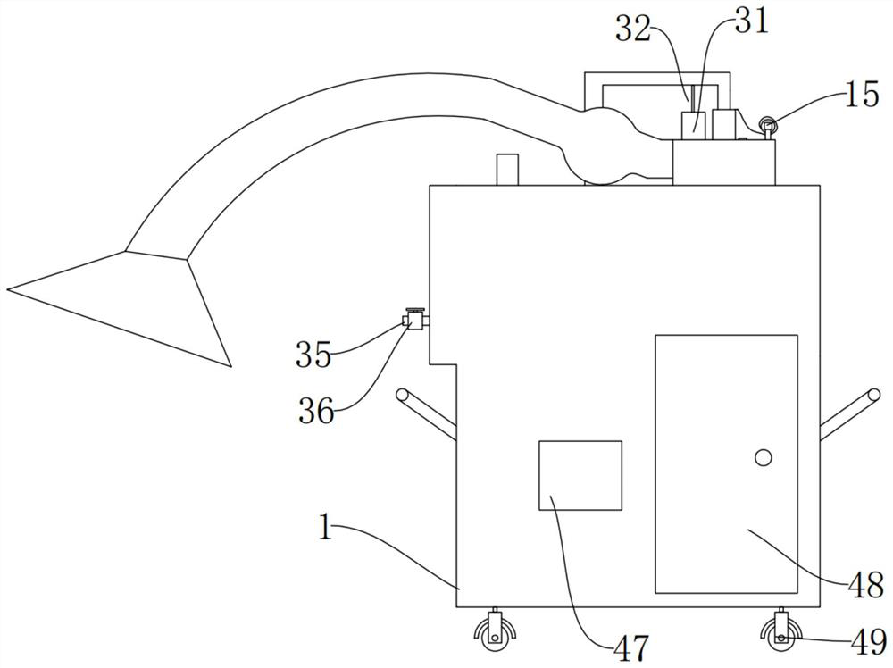 Metal dust collecting device for machining