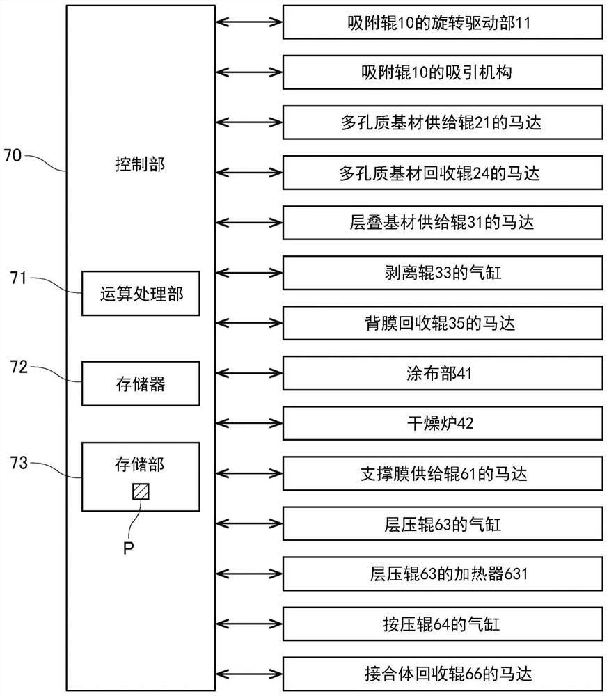 Support film, attaching method, method for producing membrane-electrode assembly, and production apparatus