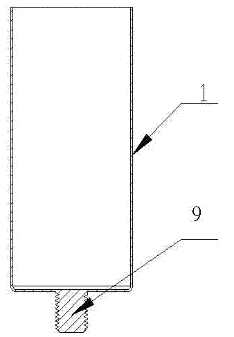 Aluminum shell for rapid plug-in type capacitor