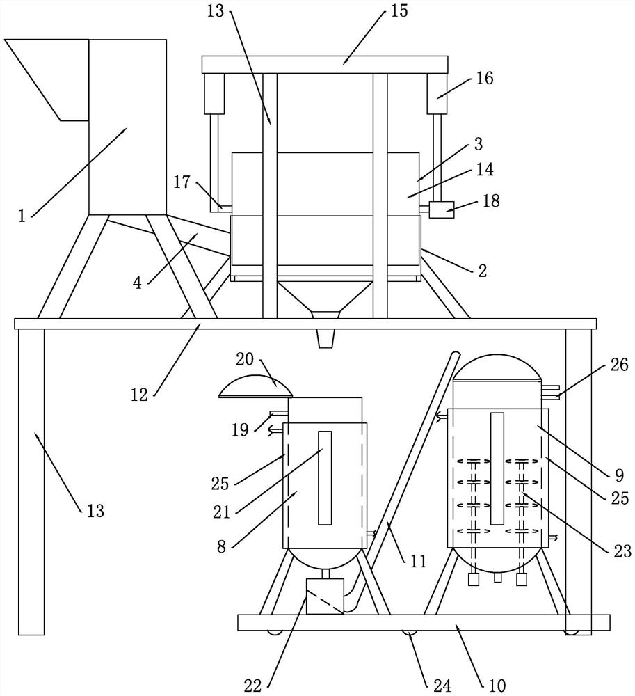 Bioactive protein feed and processing device thereof