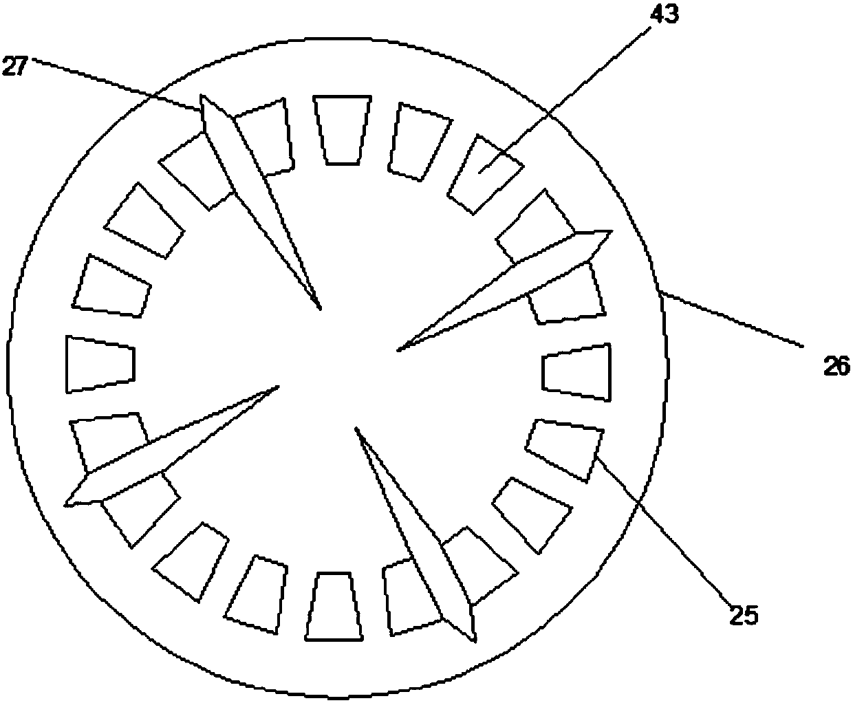 Color selector online detection device