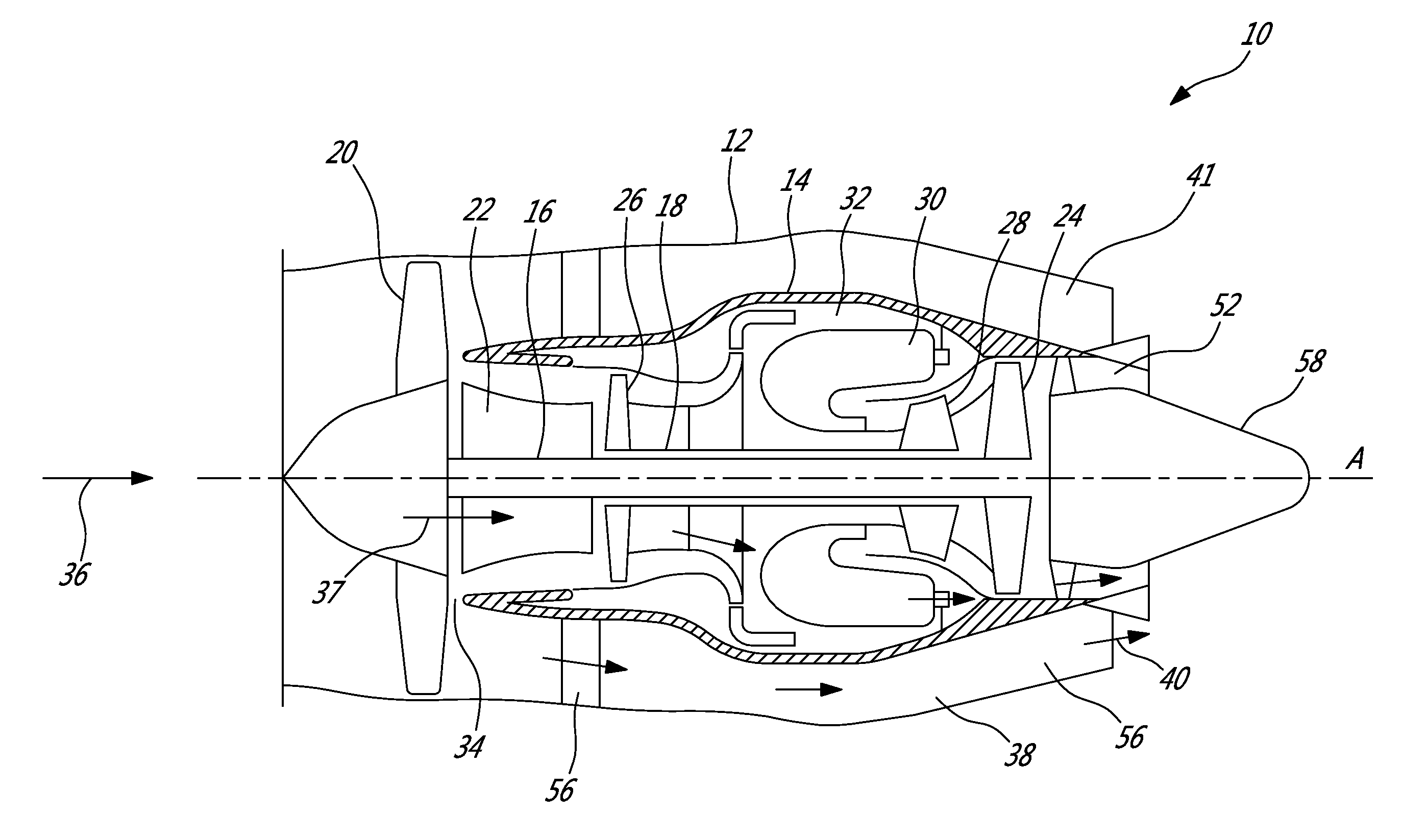 Air cooling design for tail-cone generator installation