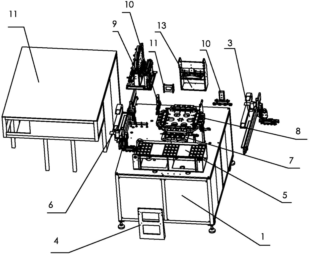 Lithium battery rubberizing machine