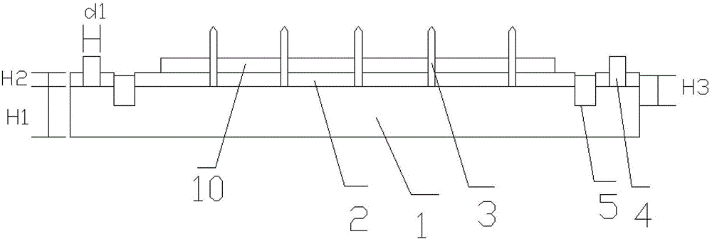 Semiautomatic stripping device for discharging die