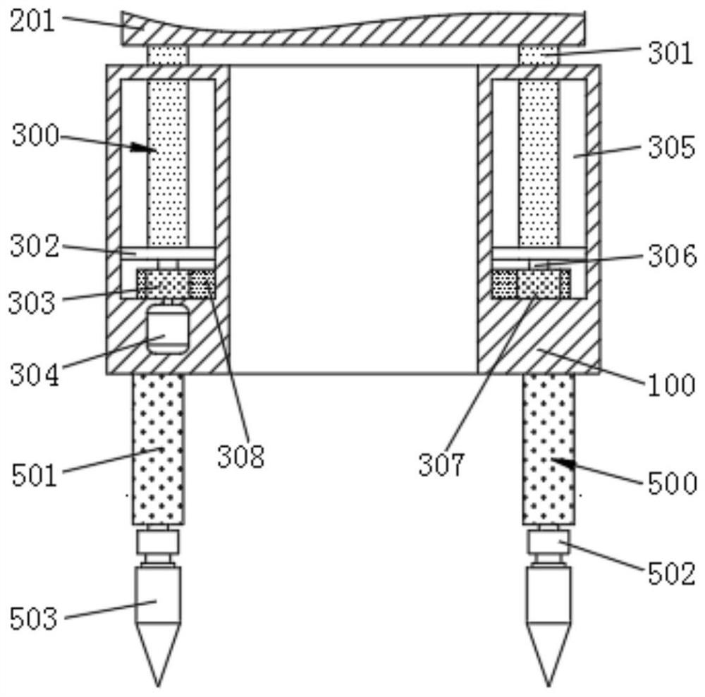 Positioning device for highway engineering surveying and mapping