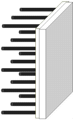 Preparation method for nitrogen-doped carbon nanotube array/carbon fiber material air electrode