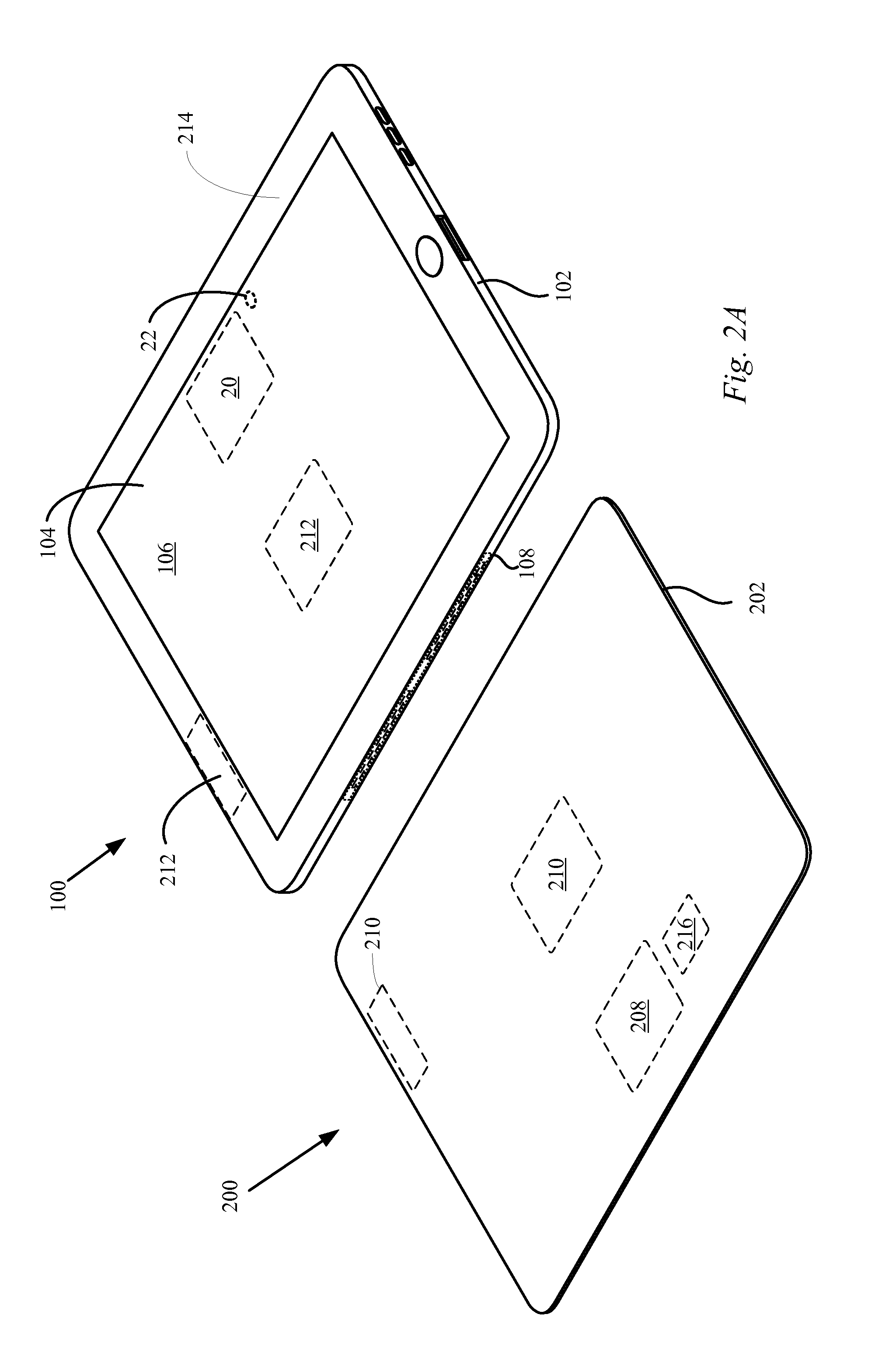 Integrated inductive charging in protective cover