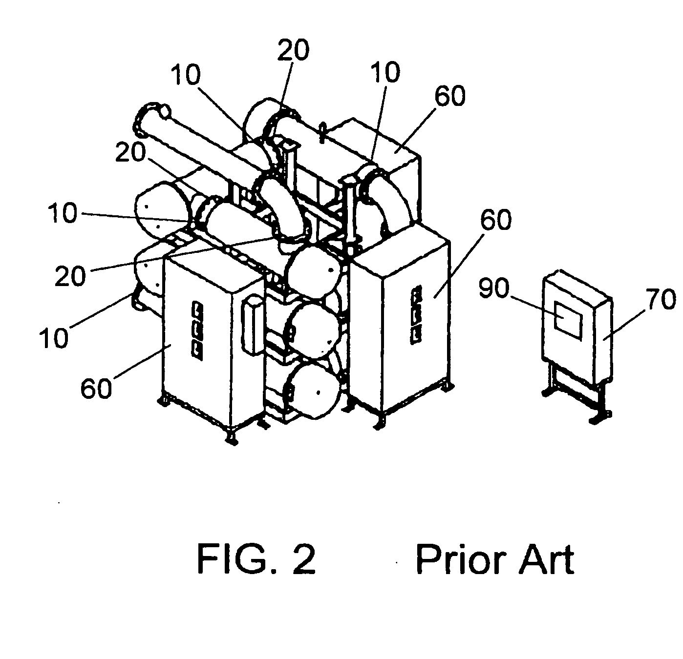 System for predicting reduction in concentration of a target material in a flow of fluid