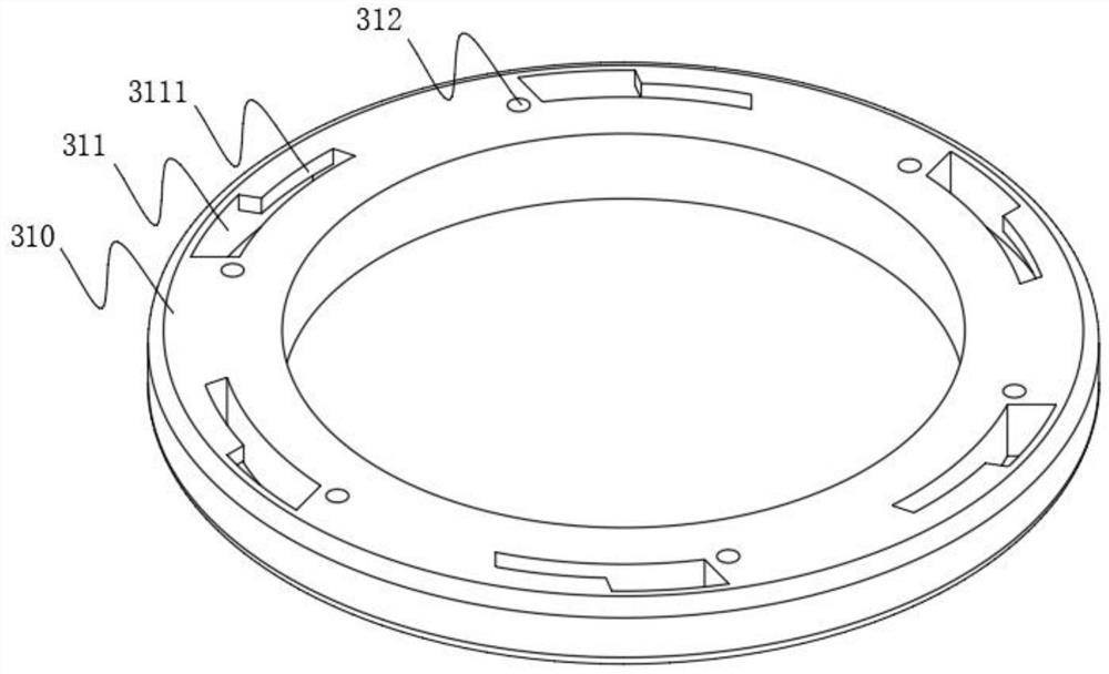 Hydraulic oil cylinder gland opening and closing device with reinforcing structure for automobile