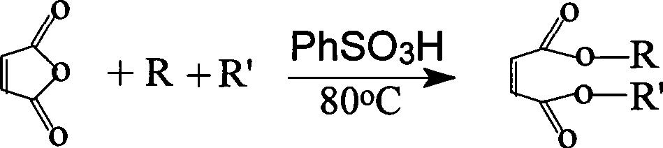 Preparation method of high pure succinate surfactants for paper manufacturing industry