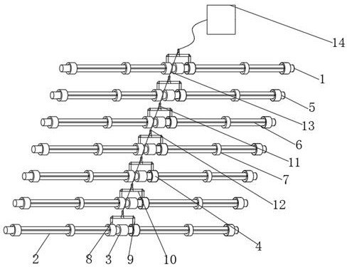 Intelligent detection system based on weak current engineering and detection method thereof