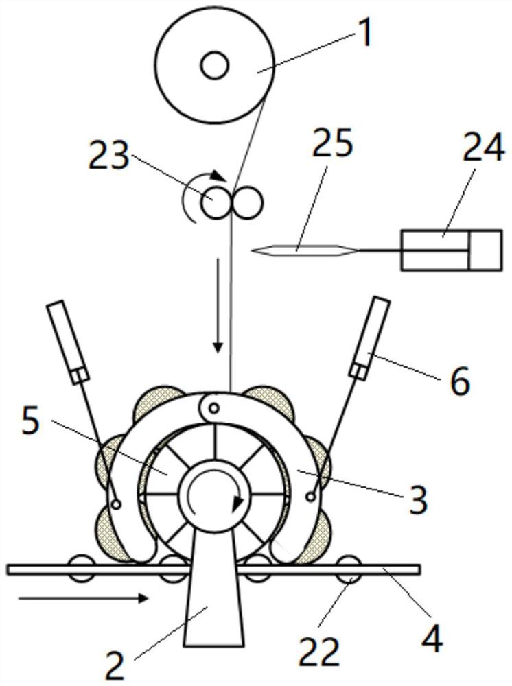 Automatic film wrapping device