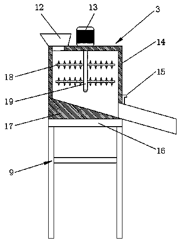 Environment-friendly mechanical solid-liquid waste separation device