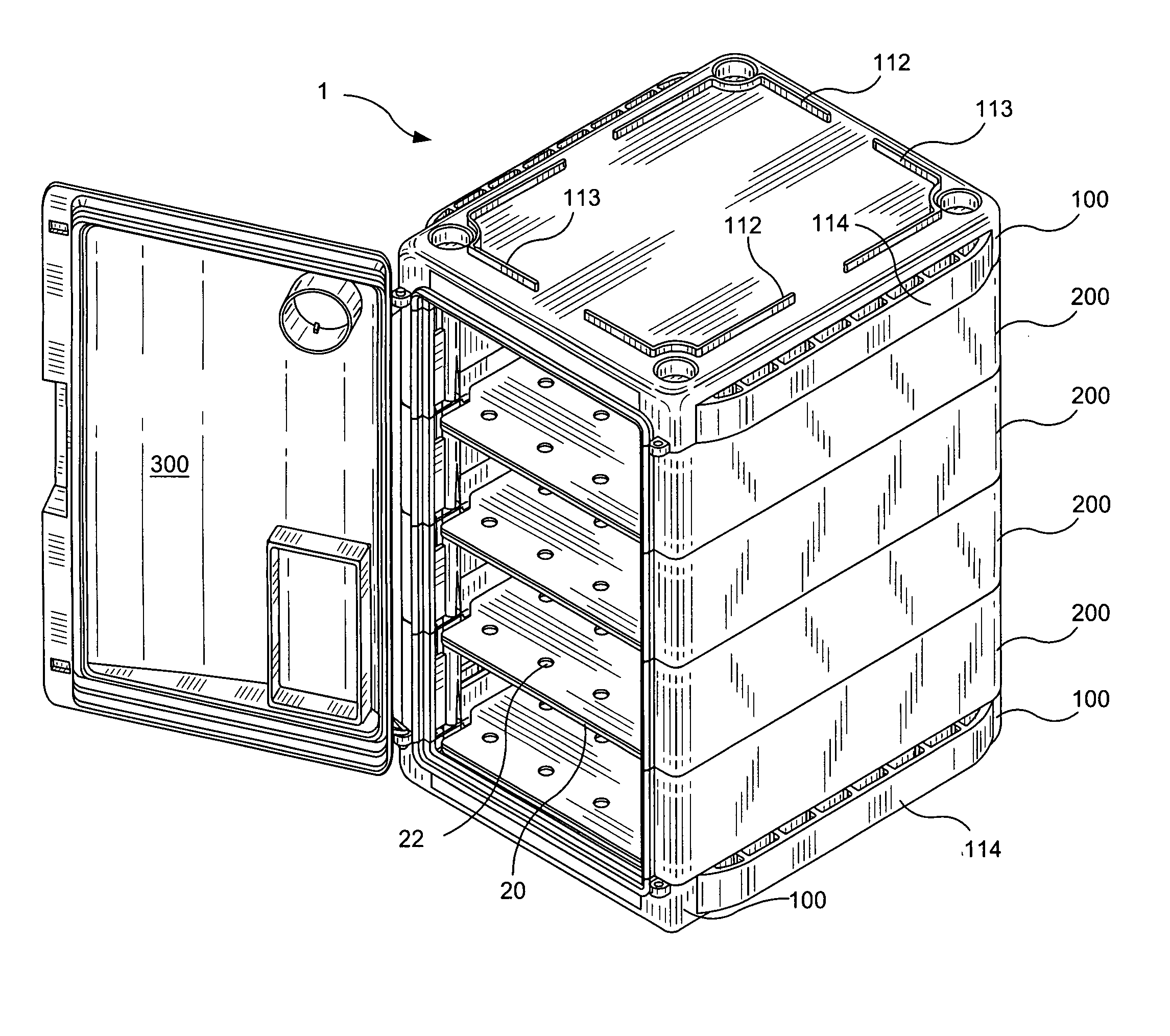 Modular laboratory cabinet