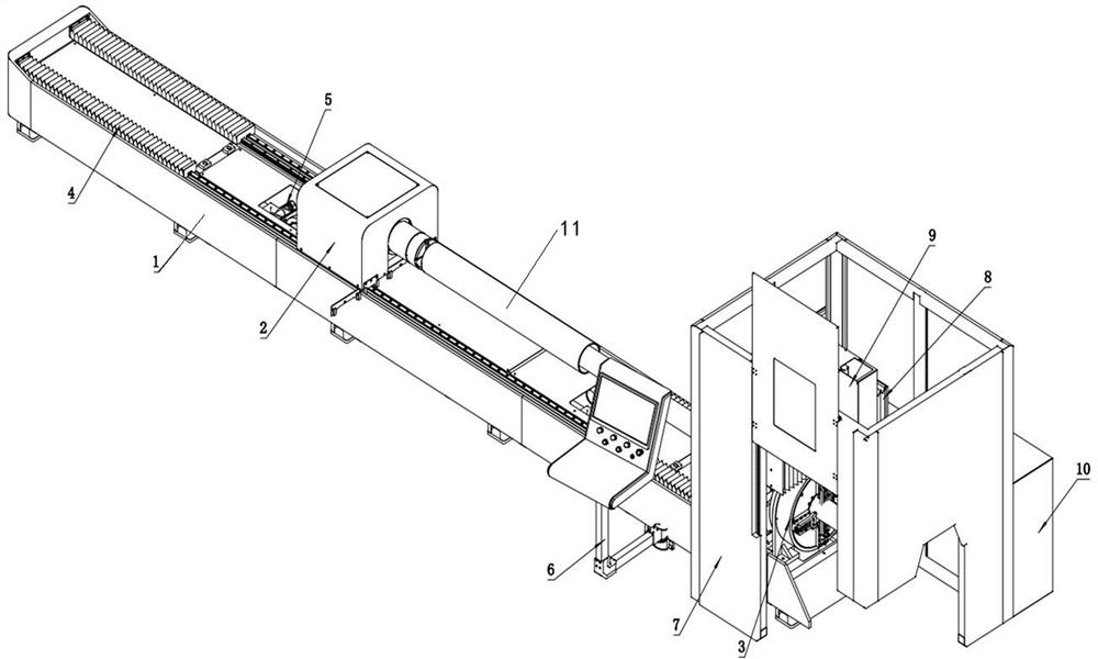 Pipe laser cutting machine