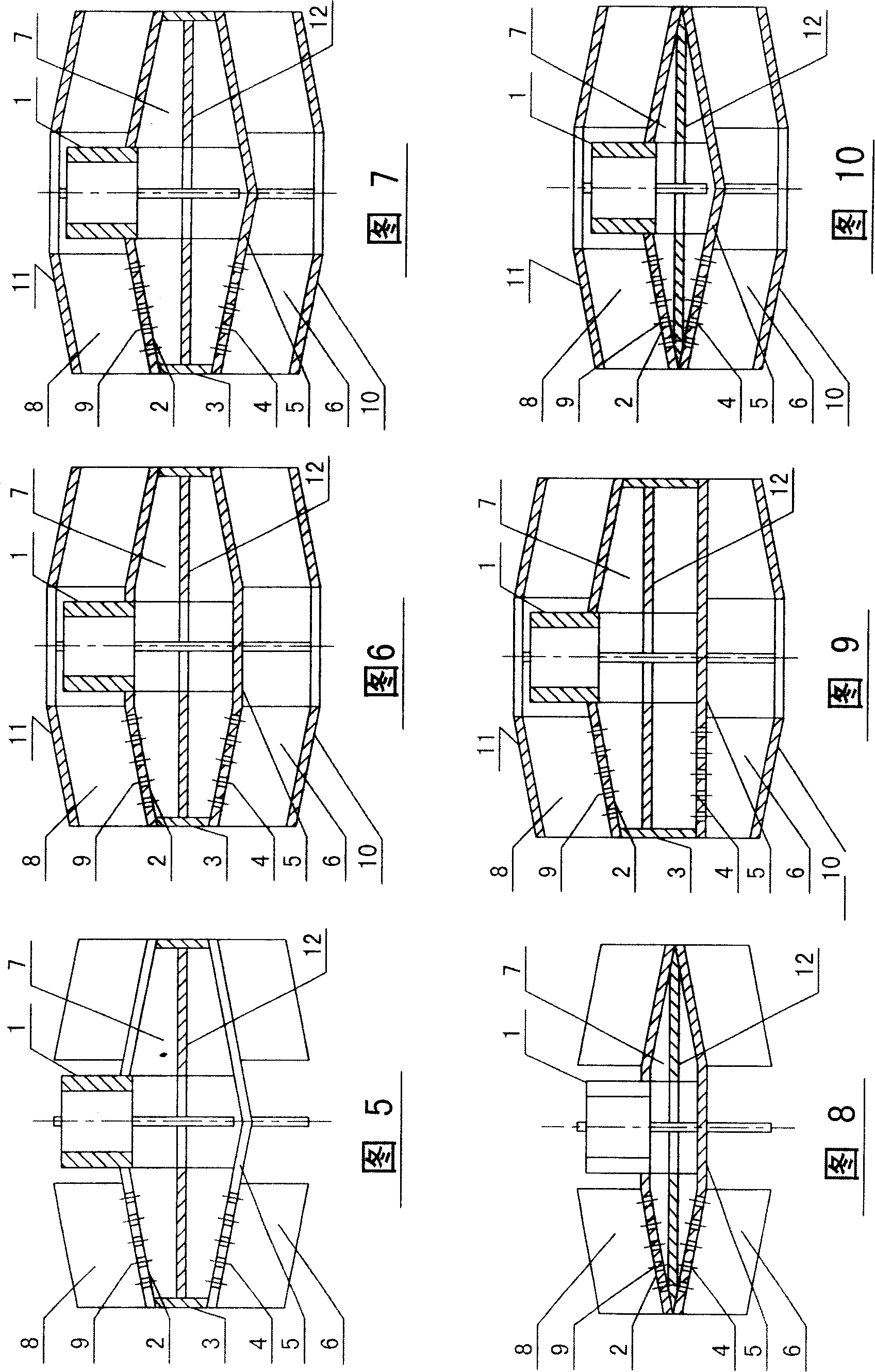 Self-suction gas-liquid mixing impeller