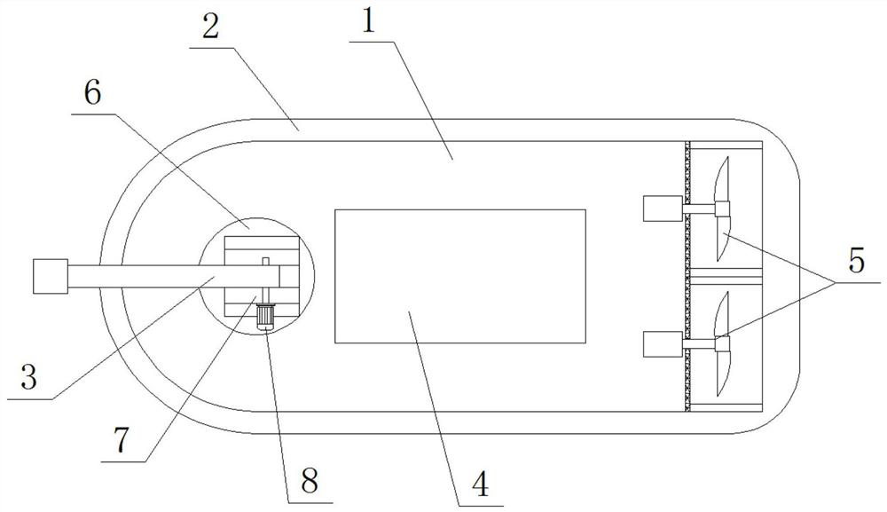 Electromagnetic gun hovercraft with waterproof, explosion-proof and anti-freezing functions