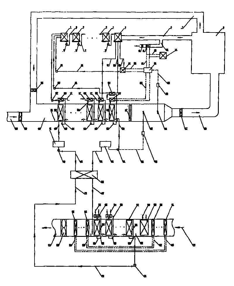 Solution temperature and humidity adjustment air treatment system