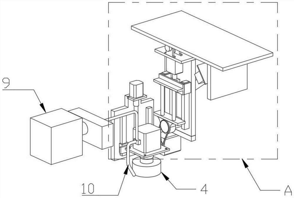 High-precision grinding machining device for high-speed railway industry